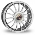 FIAT 500 Custom Wheels by Team Dynamics - Monza R - 15" - Hi Power Silver Finish